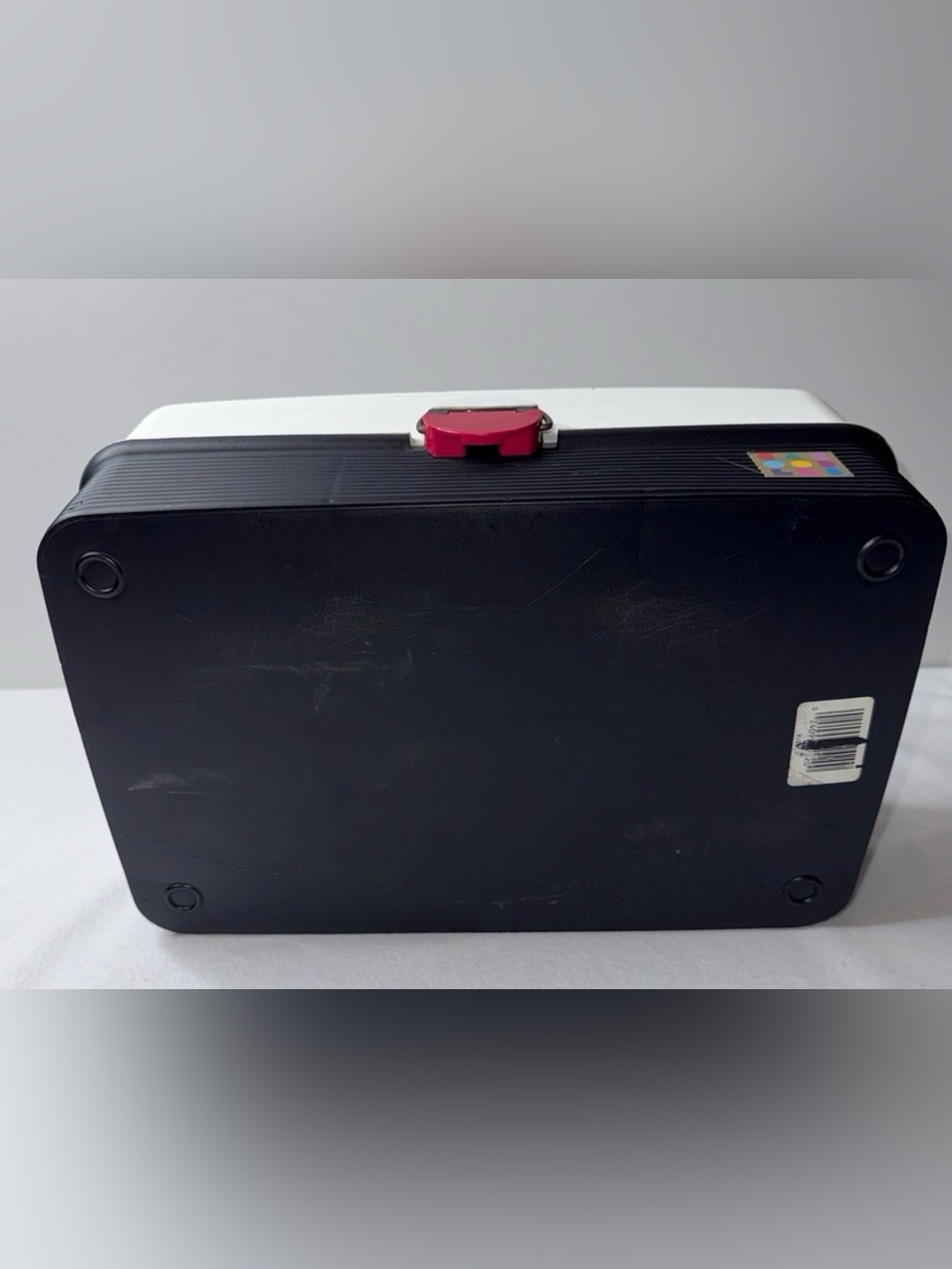 Retro Plastic Storage Case with Red Accent - Picture 6 of 6